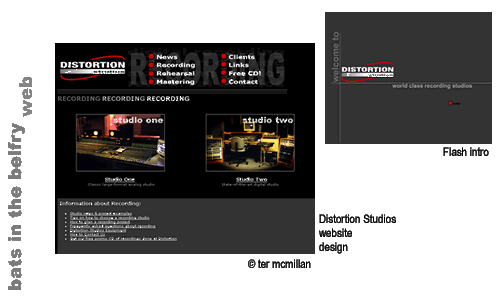 distortion studios website design